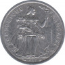 Монета. Французская Полинезия. 2 франка 1997 год. ав.