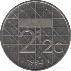 Монета. Нидерланды. 2,5 гульдена 1994 год.