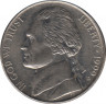  Монета. США. 5 центов 1999 год. Монетный двор D. ав.