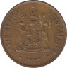 Монета. Южно-Африканская республика. 2 цента 1977 год. ав.