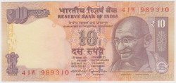 Банкнота. Индия. 10 рупий 2016 год. Тип 102ad.