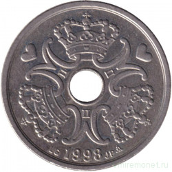 Монета. Дания. 5 крон 1998 год.