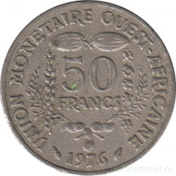 Монета. Западноафриканский экономический и валютный союз (ВСЕАО). 50 франков 1976 год.