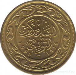 Монета. Тунис. 100 миллимов 1996 год.