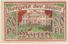 Бона. Нотгельд. Германия. Город Вёрлитц. 50 пфеннигов 1922 год. Вариант 1450.1.2.4. ав.