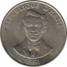 Монета. Гаити. 50 сантимов 1991 год. ав.