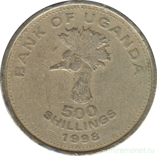 Монета. Уганда. 500 шиллингов 1998 год.