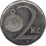 Монета. Чехия. 2 кроны 2014 год. рев.