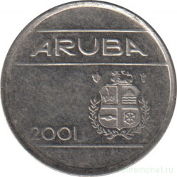 Монета. Аруба. 5 центов 2001 год.