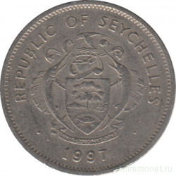 Монета. Сейшельские острова. 1 рупия 1997 год.