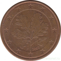 Монета. Германия. 5 центов 2002 год (F).