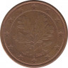 Монета. Германия. 5 центов 2002 год (F). ав.