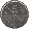 Монета. Аруба. 5 центов 1998 год. рев.