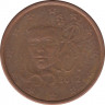 Монета. Франция. 5 центов 2012 год. ав.