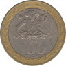Монета. Чили. 100 песо 2001 год. ав.
