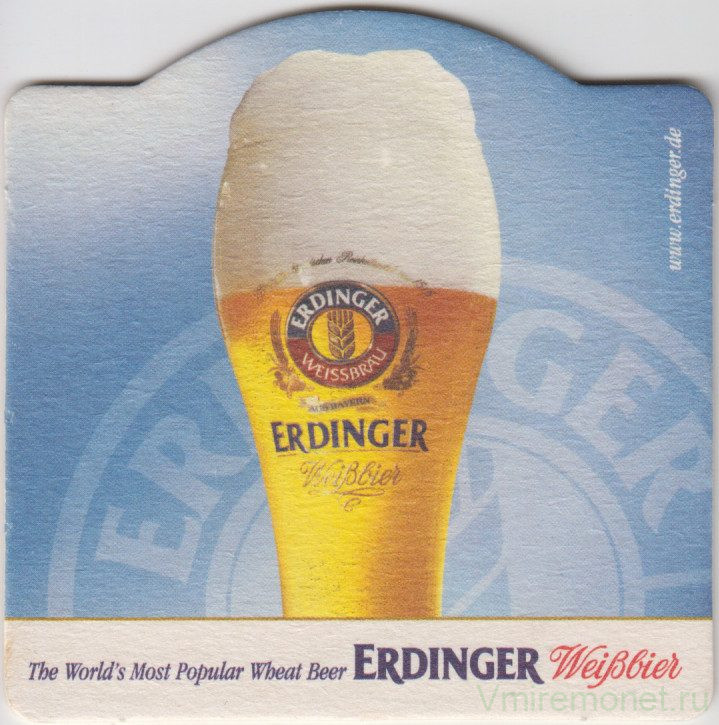 Подставка. Пиво  "Erdinger".