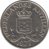 Монета. Нидерландские Антильские острова. 25 центов 1977 год. ав.