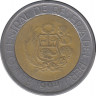 Монета. Перу. 5 солей 1994 год. ав.