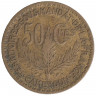 Монета. Камерун. 50 сантимов 1925 год.