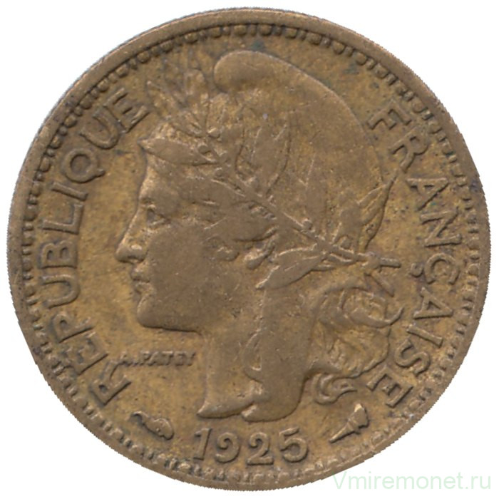 Монета. Камерун. 50 сантимов 1925 год.