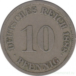 Монета. Германия (Германская империя 1871-1922). 10 пфеннигов 1888 год. (J).