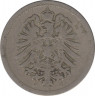 Монета. Германия (Германская империя 1871-1922). 10 пфеннигов 1888 год. (J). рев.