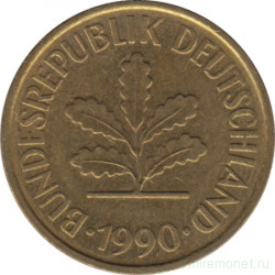Монета. ФРГ. 5 пфеннигов 1990 год. Монетный двор - Берлин (А).