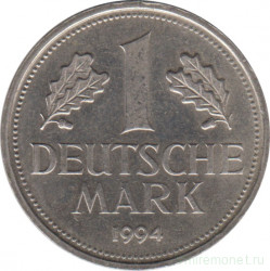Монета. ФРГ. 1 марка 1994 год. Монетный двор - Берлин (А).