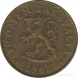 Монета. Финляндия. 50 пенни 1967 год.