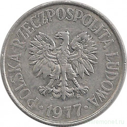 Монета. Польша. 50 грошей 1977 год. 