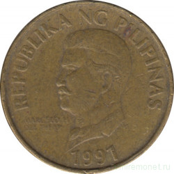 Монета. Филиппины. 50 сентимо 1991 год.
