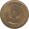 Монета. Гонконг. 10 центов 1979 год. рев.