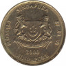 Монета. Сингапур. 5 центов 2000 год. ав.