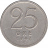 Монета. Швеция. 25 эре 1946 год (серебро). ав.