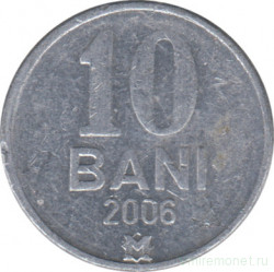 Монета. Молдова. 10 баней 2006 год.