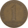 Монета. Австрия. 1 шиллинг 1965 год. ав.
