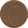 Монета. Ирландия. 2 пенса 1980 год. ав.
