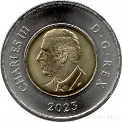 Монета. Канада. 2 доллара 2023 год.