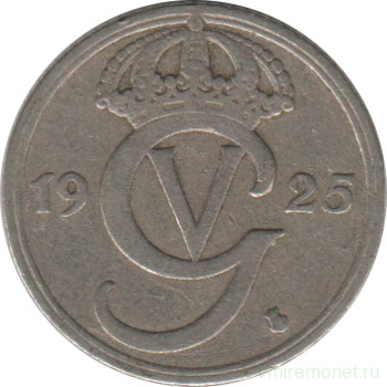 Монета. Швеция. 10 эре 1925 год . 