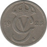 Монета. Швеция. 10 эре 1925 год . ав.