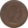 Монета. Южно-Африканская республика (ЮАР). 1/4 пенни 1953 год. рев.