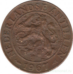 Монета. Нидерландские Антильские острова. 1 цент 1967 год.