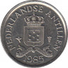 Монета. Нидерландские Антильские острова. 10 центов 1985 год. ав.