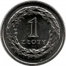 Монета. Польша. 1 злотый 2008 год. рев.