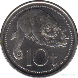 Монета. Папуа - Новая Гвинея. 10 тойя 2010 год.