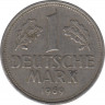 Монета. ФРГ. 1 марка 1969 год. Монетный двор - Карлсруэ (G). ав.