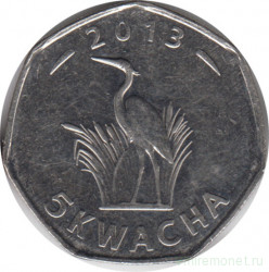 Монета. Малави. 5 квач 2013 год.