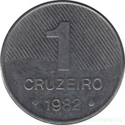 Монета. Бразилия. 1 крузейро 1982 год.