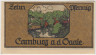 Бона. Нотгельд. Германия. Город Камбург. 10 пфеннигов 1921 год. Вариант 217.1.а.1.рев.
