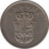  Монета. Дания. 1 крона 1962 год. ав.